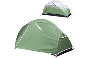 EchoSmile Tente de Camping 2-3 Personnes Ultralégère, Tente Trekking Double Couche 3-4 Saisons, Imperméable PU3000 mm & Coupe-Vent, pour Randonnée, Alpinisme, Festival