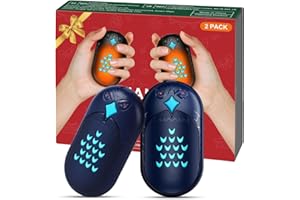 Sanfant Hand Warmers Rechargeable 2 Pack Reusable Electric Portable USB Hand Warmer 3 Heat Mode for Hunting Golf Camping Women Mens Gifts (BLUE)