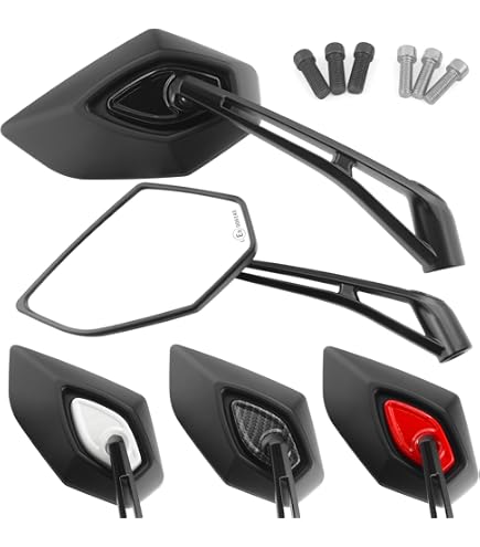 Prolunghe Distanziali Per Specchi Moto E Scooter - Filetto M8 Maschio Destro - Coppia Da 2 In Alluminio Anodizzato Nero