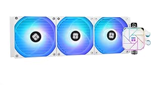 Thermalright Aqua Elite 360 WHITE V3 płynny wentylator CPU, podwójny wentylator PWM ARGB z łożyskami S-FDB, wydajna pompa sterowana PWM, do AMD/AM4/AM5, Intel LGA1150/1151/1200/2011/1700, (AE360 WHITE
