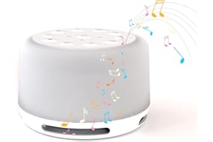 MyBaby by HoMedics Soundsleep Aura-Portable White Noise Machine, Young Kids and Baby Sleep Aid, 14 Natural Noise & 7 Calming Meditation Sound Options - Night Light with 7 Colour Options, Rechargeable