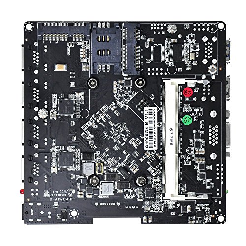 QOTOM-Q190G4N with Intel Celeron j1900 processor and 4 Intel Gigabit LAN ports, 8GB RAM 64GB SSD WIFI, Quad core Mini PC Linux - 4