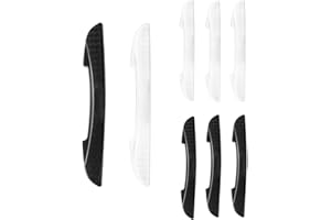 Yuiturt 8-Pack Car Door Protectors | Vehicle Edge Guards, Black & White, Scratch Protection, Wind Buffeting Reduction，Front And Rear Door Protection For Most Cars (14.5X1.1X0.6CM)