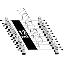 10 Grucce Per Pantaloni Con Clip - Metalliche, Pinze Antiscivolo 17cm, Per Gonne, Calzini, Cappelli