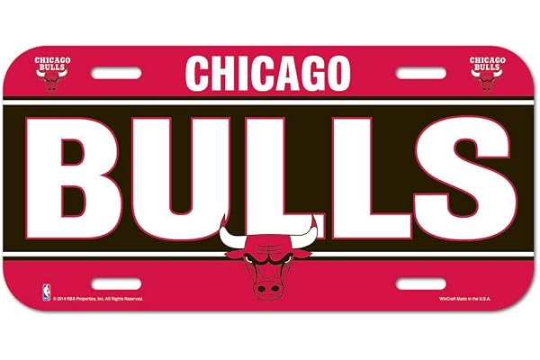 WinCraft Plaque de licence NBA Chicago Bulls