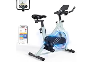 DeerRun Exercise Bike Professional Adjustable Magnetic Resistance Indoor Cycling Bike Fitness Stationary Bike with App to Monitor Data Spin Bike for Home 136 kg Weight Capacity