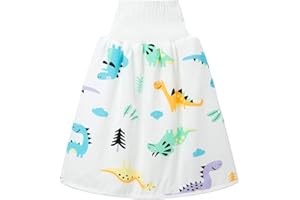 MORBUY-SHOP Jupe de Couche Bébé Enfants en Coton, Morbuy Lavable Jupe d'apprentissage Propreté Couche-Culotte d'entraînement Anti-Fuite Taille Haute Respirante Réutilisable