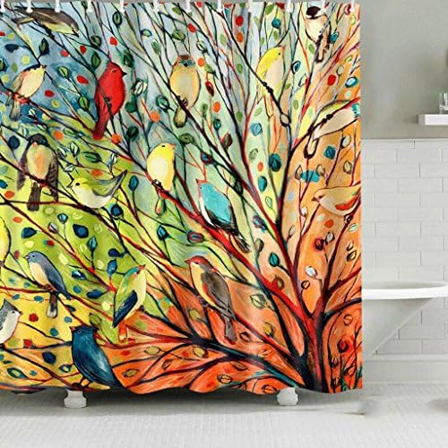 DELICATEWNN Modern Decoration Polyester Fiber Colorful Shower Curtains Bathroom Kid Thickened Curtains Moldy Waterproof 180*180cm ( Size : 180*180cm )
