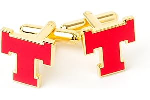The Masonic Collection - Gemelos Royal Arch Triple Tau, chapados en oro con esmalte rojo, viene en bolsa de terciopelo, un accesorio de regalo útil para hombres masones, talla única, Chapado en oro,
