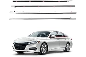 ZONFANT 4 Pcs Car Outer Door Window Moulding Trim Weatherstrip Seal Belt Compatible with Honda Vehicle 2013-2018 Accord, Replace#72410-T2A-A01 72450-T2A-A01 72910-T2A-A01 72950-T2A-A01