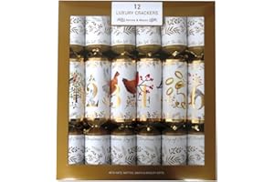 RSW INTERNATIONAL Luxury Cracker 14 INCH 12 Days Xmas, Card, Paper, Ribbon, Glitter, Multicoloured, 35cm