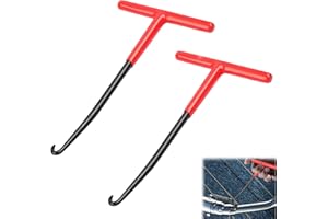 banjiabb 2 Stück Motorrad Werkzeug,Auspuff Federhaken,Federhaken,Motorrad Federzieher,Federspanner,Bremse Federhaken,T Haken Federzieher,Metall Federzug Haken,für Roller Fahrrad Moped(15.6 * 8.5cm)