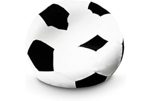 LUMALAND calcio a sacco (110 cm Ø): la tripletta per il comfort di seduta | Come godersi il gioco con stile sia all'interno che all'esterno I Con oltre 2,5 milioni di perle EPS adattabili | Rivestimento lavabile