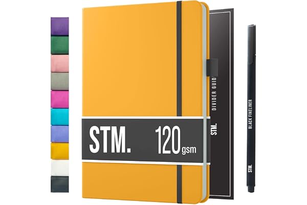 Scribbles That Matter A5 Bullet Dotted Journal + Stylo gratuit! Ton carnet a5 pointillés Couverture rigide 120 g/m², 200 papier épais résistant aux saignements pour le travail (5,75 x 8,5) pouces