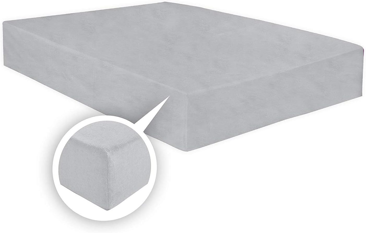 ARLINENS Thermal Flannelette Fitted Sheet 25cm 100% Brushed Soft Cotton available in 7 colours (Grey, Single)