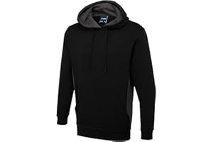 Uneek clothing Men's Two Tone Hooded Sweatshirt Hooded Sweatshirt (pack of 1)