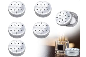 AOYEGIC Lot de 6 boîtes de dressage pour chiens, fournitures de dressage, boîtes en aluminium durable avec trous d'aération, pour améliorer l'odorat (rondes)