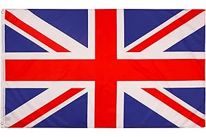 PHENO FLAGS Bandera de Gran Bretaña - Bandera británica 90 x 150 cm - Bandera nacional resistente a la intemperie para asta - 100% poliéster