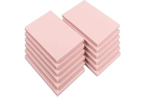 TESIN 12 Pcs 4" x 6" Rubber Stamp Carving Blocks, Speedy Cut Carving Block, Rubber Blocks for Stamp Soft Rubber Crafts and DIY Craft Project, Soft and Easy to Carve (Pink)