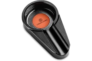 CIGARLOONG Zigarren Aschenbecher Classic Single für Patio/Outdoor/Indoor Aschenbecher (Farbe: Black 2)