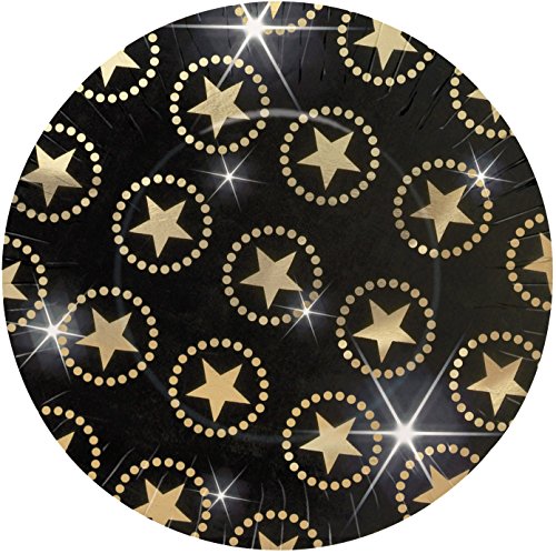33-teiliges * HOLLYWOOD * Partyset bestehend aus Teller + Becher + Servietten + Deko // Party Fete Carpeta® Geburtstag Silvester Mottoparty Glamour Sternchen Stars - 2