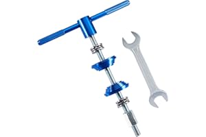 Pindex Bike Headset Press Tool with Spanner, Cycle MTB BB Headset Bearing Press Tool, Bottom Bracket Press Fit Tool with Wrench 17mm 19mm