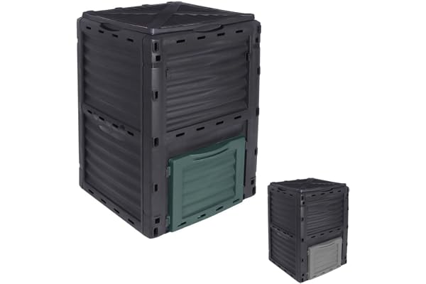 Linxor - Composteur, bac, Poubelle à Compost de Jardin - 300 L - 2 Coloris