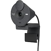 Logitech - Brio 300 USB-C web kamerası 1920 x 1080p veri koruma kilitli, otomatik ışık d&uuml;zeltme &ndash; grafit (yenilenmiş)