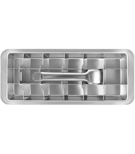 2 Pack Stainless Steel Ice Cube Trays, With Lid, Easy Release Metal Mold For Freezer, Ideal For Making Ice Cubes For Cocktails And Drinks - View #6