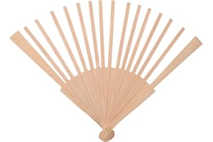 HOMSFOU Os D'éventail Os D'éventail En Bois Kit De Matériel De Ventilateur Bricolage Cadre Fabrication D'éventails Mariage Outil Fabrication Bricolage