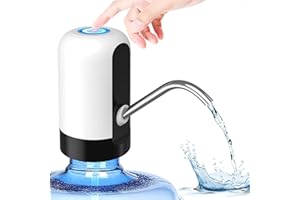 Konquer TimeS KTS Automatic Wireless Water Can Dispenser Pump for 20 Litre Bottle Can, White/Black