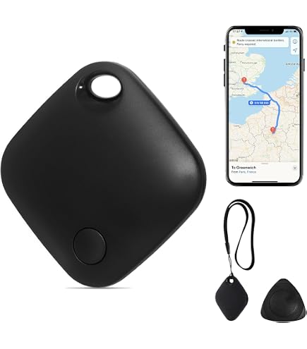 Traceur GPS Sans Abonnement Pour Chien, Chat, Clés - Porte-clés Localisateur | Compatible Android/iOS | Alarme Et Suivi