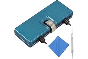 WEGLOK Herramienta Cambiar Pilas Reloj, 4 Piezas, Herramientas Para Abrir Relojes, Cambiar Correa Reloj, Aparatos Para Quitar Tapa De, Pasadores/Correas Desmantelar, Quitar Eslabones, con Paños de limpieza