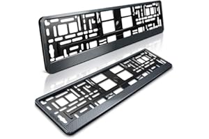 ‎SCHILDEVO schildEVO 2 Kennzeichenhalter | Carbon | Auto PKW Kfz | Nummernschildhalter | Kennzeichenverstärker | DHL-Versand