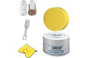 Donubiiu 100/200g White Shoe Cleaning Cream, 2023 New Multi-Functional Cleaning And Stain Removal Cream, Multipurpose Cleaning Cream Tool Set for Sports White Shoes