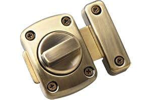 Sayayo Chiavistello per Bagno Ruota Cancello Serratura Porta Catenaccio Porta Chiavistello per Porta in Legno, Bronzo, EMS220U-Q