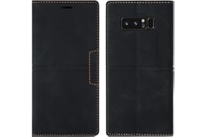 OKZone Cover per Samsung Galaxy Note 8, Cover a Libro Samsung Note 8, Custodia in Pelle Samsung Note 8 Magnetica [Portafoglio] Custodia Silicone TPU Antiurto,Funzione Supporto Slot Schede (Nero)