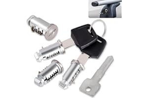 INQUIRLLY 4 pezzi di nucleo di serratura per barre portatutto Thule, serratura di sicurezza per box da tetto, barre portatutto, cilindri di chiusura per cilindro serratura Thule pezzi di ricambio