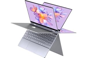 BMAX Y13 Plus Ordenador Portatil, 12GB RAM+512GB SSD 13.3” Portatil Pantalla Tactil, 360°Computadora Portatil Táctil Laptop, Intel N5100 (hasta to 2.8GHz), USB Type-C,1920×1080 FHD