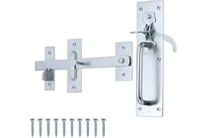 Keypak Classic Suffolk Gate Latch (Thumb Lever) Double Sided Access Barn & Shed Door Shut, Heavy-Duty Zinc