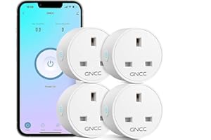 GNCC Smart Plug Mini - 4 Pack WiFi Outlets, Works with Alexa and Google Home, Remote Control & Timer, Device Sharing, Exclusive 2.4GHz, 13A/3120W