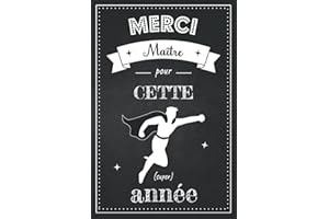 Merci Maître pour cette super année: Cadeau maitre d'école original utile personnalisé | To do list et carnet de notes ligné | Idée cadeau de fin d’année ou Noël pour instituteur et enseignant