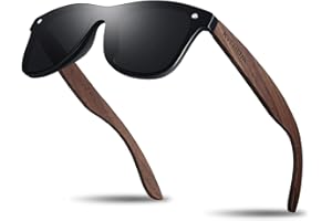 KITHDIA Polarizadas Madera Gafas De Sol Hombre/Mujer UV400 Protección S5029