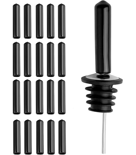 Lot De 6 Becs Verseurs En Acier Inoxydable + Brosse - Parfait Pour Huile, Alcool, Vinaigre