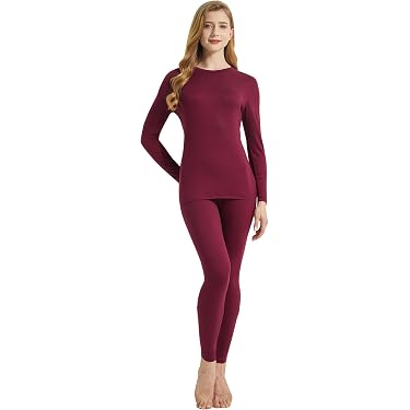 Sous-vêtements Thermiques Femme Fengzio - Ensemble Polaire Coupe-vent, Col Montant, Pour Ski Et Plein Air