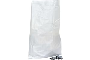 100x Platt PP-påse med dragsko 70 x 115 cm