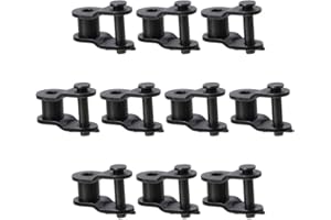 Fudeshe 10Pcs Roller Chains,#50 Chain Offset Half Link Roller, Carbon Steel Strong 5/8" Pitch Standard Chain
