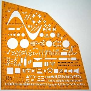 Electrical and Electronic Installation Symbols Drawing Template Stencil