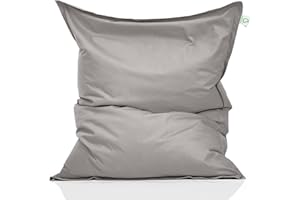 Green Bean© XXL poltrona a sacco da interni 140x180cm 380 Litri Bambini & Adulti imbottitura perle EPS pouf gigante grande Cuscino per sdraiarsi sedersi