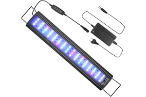 EINFEBEN Éclairage d'aquarium LED, éclairage LED d'aquarium RGB pour plantes aquatiques de 50 à 70 cm et aquariums d'eau douce, dimmable